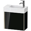 Тумба под раковину Duravit XVIU XV4232RB140 подвесная 48.4 см черный глянцевый