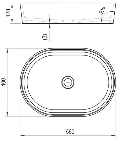 Раковина Ravak Moon 2 без перелива XJN01300002 Раковина Ravak Moon 2 без перелива XJN01300002