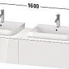 Тумба под раковину Duravit Happy D.2 Plus HP4946B2222 подвесная 160 см белая Тумба под раковину Duravit Happy D.2 Plus HP4946B2222 подвесная 160 см белая