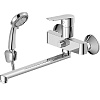 Картинка анонса товара «смеситель для ванны decoroom dr22043 универсальный с поворотным изливом 300 мм»