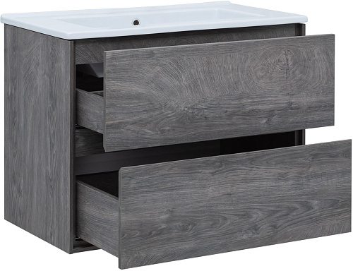 Тумба под раковину Aquanet Милан 85 дуб рошелье 00339969 подвесная Тумба под раковину Aquanet Милан 85 дуб рошелье 00339969 подвесная