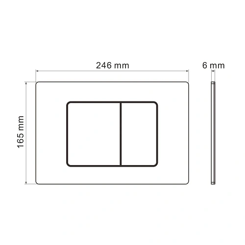 Клавиша смыва GROSSMAN Classic 700.K31.04.01M.01M белый матовый Клавиша смыва GROSSMAN Classic 700.K31.04.01M.01M белый матовый
