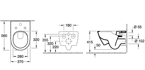 Унитаз подвесной Villeroy & Boch Subway 2.0 5614A1R1 (5614 A1 R1) CeramicPlus, ViFresh, DirectFlush Унитаз подвесной Villeroy & Boch Subway 2.0 5614A1R1 (5614 A1 R1) CeramicPlus, ViFresh, DirectFlush