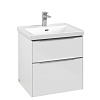 Картинка анонса товара «тумба под раковину villeroy &amp; boch subway 3.0 с подсветкой brilliant white / brilliant white c578l0v c578l0ve»