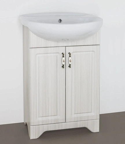 Тумба под раковину Style Line Олеандр-2 55 раковина Антик 55, напольная, люкс рельеф пастель ЛС-00000198 Тумба под раковину Style Line Олеандр-2 55 раковина Антик 55, напольная, люкс рельеф пастель ЛС-00000198