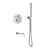 Душевая система AQUAme AQM8407CR с термостатом, хром