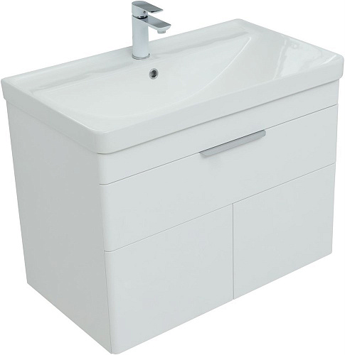 Тумба под раковину Aquanet Ирис new 815 белый глянец (1 ящик, 2 дверцы) 00310150 Тумба под раковину Aquanet Ирис new 815 белый глянец (1 ящик, 2 дверцы) 00310150