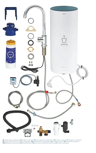 Смеситель для кухни GROHE Red Mono New с функцией кипячения воды (Водонагреватель L-size в комплекте 30080001 Смеситель для кухни GROHE Red Mono New с функцией кипячения воды (Водонагреватель L-size в комплекте 30080001