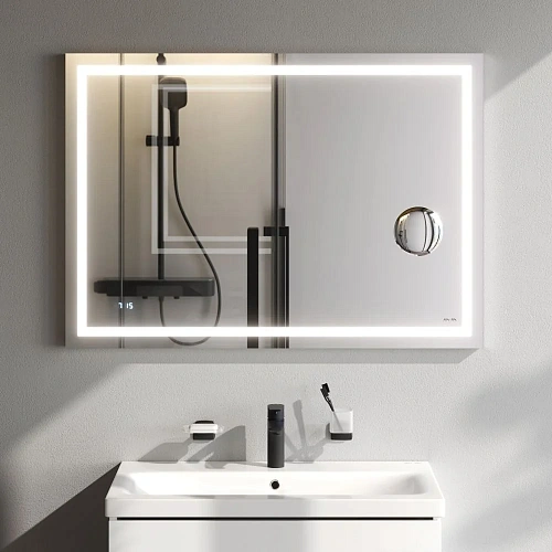 Зеркало AM.PM Gem M91AMOX1003WG с LED-подсветкой, часами 100 см Зеркало AM.PM Gem M91AMOX1003WG с LED-подсветкой, часами 100 см