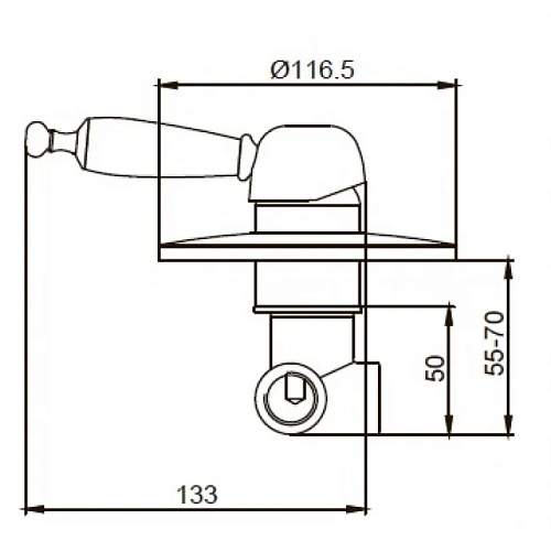 Смеситель для душа Kaiser Vincent 31017 Смеситель для душа Kaiser Vincent 31017