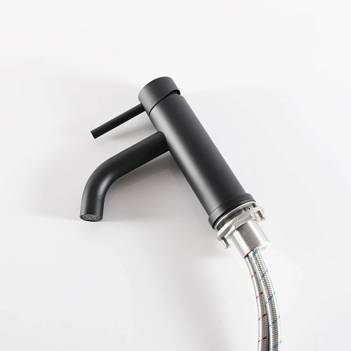 Смеситель для раковины Gid Inga SS096-BM-K SS096BMK черный матовый Смеситель для раковины Gid Inga SS096-BM-K SS096BMK черный матовый