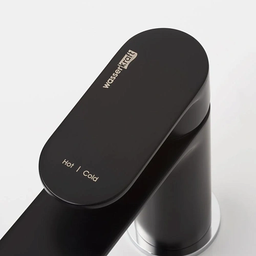 Смеситель для раковины WasserKRAFT Elbe 7403 черный Смеситель для раковины WasserKRAFT Elbe 7403 черный