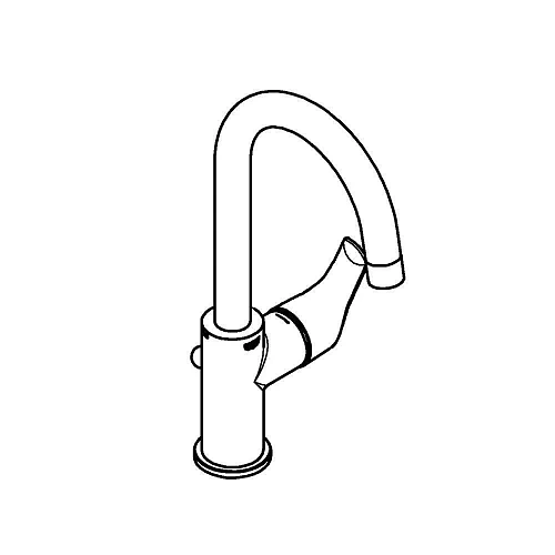 Смеситель для раковины GROHE Eurosmart New (23537002) с донным клапаном, L-size, хром Смеситель для раковины GROHE Eurosmart New (23537002) с донным клапаном, L-size, хром