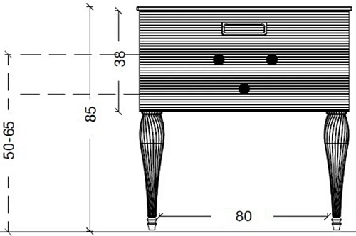 Тумба под раковину Armadi Art Linea 80 842-080-BG Тумба под раковину Armadi Art Linea 80 842-080-BG