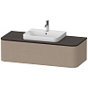 Картинка анонса товара «тумба под раковину duravit happy d.2 plus hp4932m7575 подвесная 130 см лен»