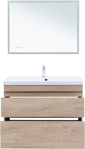 Тумба под раковину Aquanet Нота New 100 00344149 дуб светлый Тумба под раковину Aquanet Нота New 100 00344149 дуб светлый
