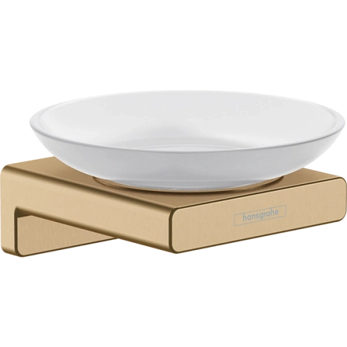 Мыльница Hansgrohe AddStoris 41746140, шлифованная бронза Мыльница Hansgrohe AddStoris 41746140, шлифованная бронза