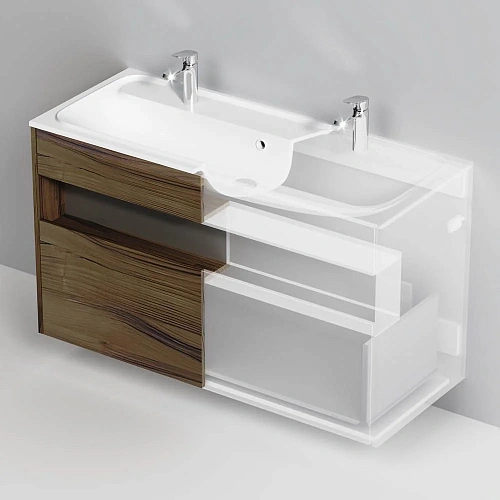 Тумба под раковину AM.PM Func M8FFUX1201OF pull-out, 120 см универсальная, дерево текстурированное Тумба под раковину AM.PM Func M8FFUX1201OF pull-out, 120 см универсальная, дерево текстурированное