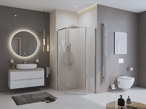 Душевой уголок BelBagno UNO-195-PH-1-100/80-C-Cr 1000x800 мм Душевой уголок BelBagno UNO-195-PH-1-100/80-C-Cr 1000x800 мм