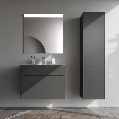Тумба под раковину AM.PM Inspire V2.0 M50AFHX0803GM подвесная, 80 см, push-to-open, графит матов Тумба под раковину AM.PM Inspire V2.0 M50AFHX0803GM подвесная, 80 см, push-to-open, графит матов