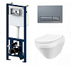 Картинка анонса товара «инсталляция am.pm spirit v2.0 flashclean i012702/i014151/c701700sc клавиша глянцевый хром с подвесным унитазом»