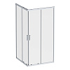Картинка анонса товара «душевой уголок am.pm gem w90g-403-100100-mt 100x100 хром матовый, стекло прозрачное»