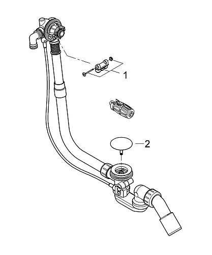 Слив-перелив GROHE Talentofill (Скрытая часть) (28990000) Слив-перелив GROHE Talentofill (Скрытая часть) (28990000)