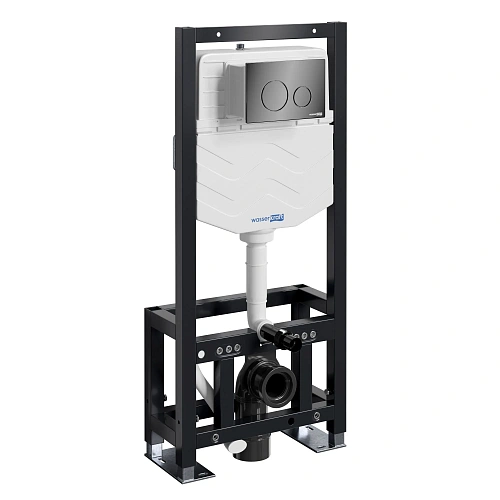 Инсталляция для унитаза WasserKRAFT Dill 61TLT.010.ME.PB02 с клавишей смыва черный Инсталляция для унитаза WasserKRAFT Dill 61TLT.010.ME.PB02 с клавишей смыва черный