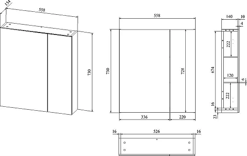 Комплект мебели STWORKI Копенгаген 60 белая, подвесная, в современном стиле, российская (гарнитур, к 467206 Комплект мебели STWORKI Копенгаген 60 белая, подвесная, в современном стиле, российская (гарнитур, к 467206