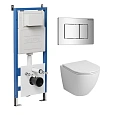 Комплект инсталляции GROSSMAN 900.K31.01.000 с клавишей смыва 700.K31.04.10M.10M и унитазом GROSSMAN GR-4455S арт.97.4455S.04.10M Комплект инсталляции GROSSMAN 900.K31.01.000 с клавишей смыва 700.K31.04.10M.10M и унитазом GROSSMAN GR-4455S арт.97.4455S.04.10M