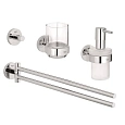 Комплект аксессуаров GROHE Essentials New 4 в 1, хром (40846001) Комплект аксессуаров GROHE Essentials New 4 в 1, хром (40846001)
