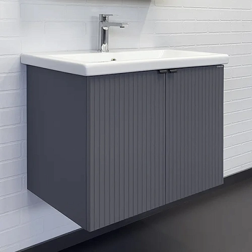 Тумба с раковиной Comforty Лима-70П 00-00015478 подвесная антрацит раковина Como 70 Тумба с раковиной Comforty Лима-70П 00-00015478 подвесная антрацит раковина Como 70