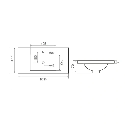 Тумба с раковиной Orange Line Li-100Tub+Ra подвесная, черный матовый Тумба с раковиной Orange Line Li-100Tub+Ra подвесная, черный матовый