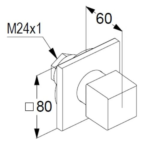 Переключатель потоков Kludi DECUS 548473975 черный матовый Переключатель потоков Kludi DECUS 548473975 черный матовый