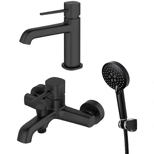 Комплект смесителей Orange Karl M05-311b черный Комплект смесителей Orange Karl M05-311b черный