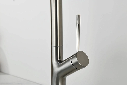 Смеситель для кухни AQUAme Cucina AQM9905BN с выдвижным изливом, с подключением к фильтру с питьевой водой, никель шлифованный Смеситель для кухни AQUAme Cucina AQM9905BN с выдвижным изливом, с подключением к фильтру с питьевой водой, никель шлифованный