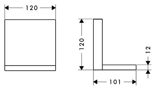 Полка Axor ShowerCollection 40872000 Полка Axor ShowerCollection 40872000
