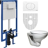 Комплект Унитаз подвесной Roca Mateo 346200000 с микролифтом + Система инсталляции для унитазов STWO 555633 Комплект Унитаз подвесной Roca Mateo 346200000 с микролифтом + Система инсталляции для унитазов STWO 555633
