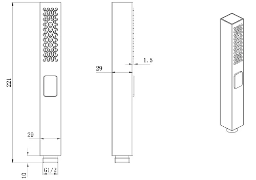 Душевая лейка Allen Brau Infinity 5.21A22-BN никель браш Душевая лейка Allen Brau Infinity 5.21A22-BN никель браш