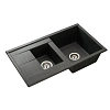 Кухонная мойка Aquaton Делия 87 1A716232DE210 из литого мрамора, графит Кухонная мойка Aquaton Делия 87 1A716232DE210 из литого мрамора, графит
