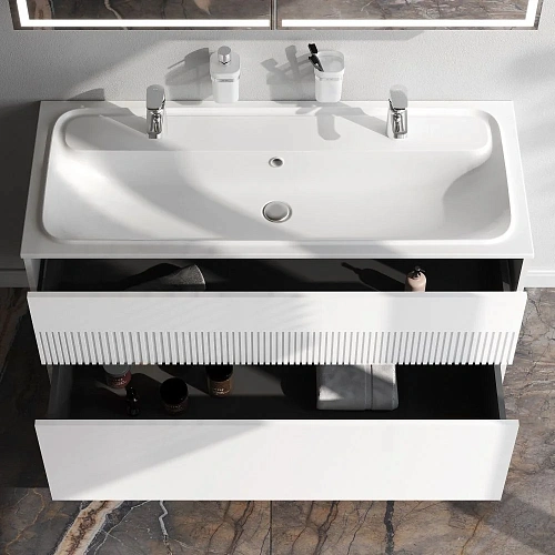 Тумба под раковину AM.PM Func M8FFUX1202WM push-to-open, 120 см, белый матовый Тумба под раковину AM.PM Func M8FFUX1202WM push-to-open, 120 см, белый матовый