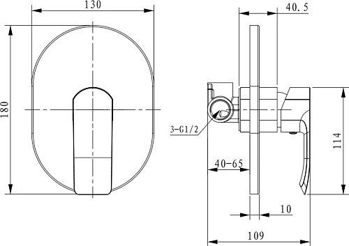 Смеситель для душа Kaiser Aurora 67177 Смеситель для душа Kaiser Aurora 67177