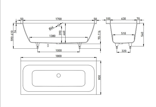 Ванна из искусственного камня Salini ORLANDA AXIS 180x80 покраска по RAL полностью 103212MF S-Sense Ванна из искусственного камня Salini ORLANDA AXIS 180x80 покраска по RAL полностью 103212MF S-Sense