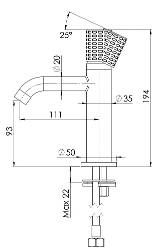 Смеситель для раковины Remer Celebrity CEC12 Смеситель для раковины Remer Celebrity CEC12
