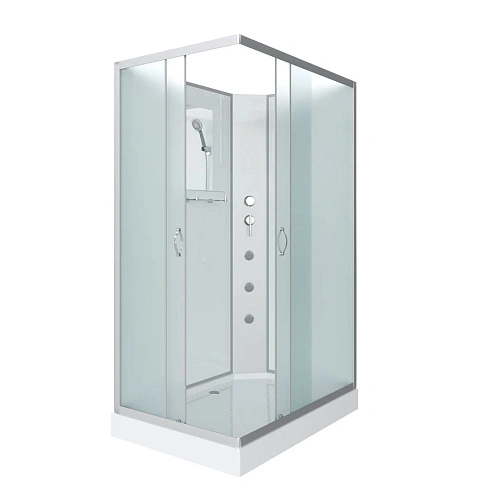 Душевая кабина Niagara Classic NG-43975-14QBKG (900х700х2000) низкий поддон (13см) стекло матовое 439753QBKG Душевая кабина Niagara Classic NG-43975-14QBKG (900х700х2000) низкий поддон (13см) стекло матовое 439753QBKG