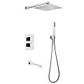 Душевая система ABBER Daheim AF8250 скрытого монтажа с изливом, термостат, хром Душевая система ABBER Daheim AF8250 скрытого монтажа с изливом, термостат, хром