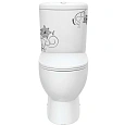 Унитаз напольный Sanita Luxe Art Flora ARTSLCC10040622 компакт с сиденьем Soft Close Унитаз напольный Sanita Luxe Art Flora ARTSLCC10040622 компакт с сиденьем Soft Close