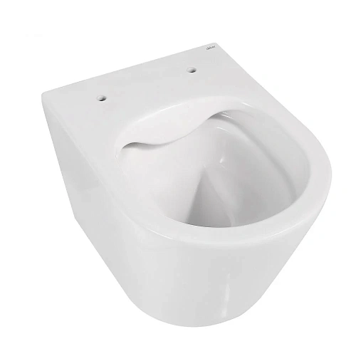 Унитаз подвесной ABBER Bequem AC1102 белый, безободковый с крышкой микролифт Унитаз подвесной ABBER Bequem AC1102 белый, безободковый с крышкой микролифт
