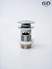 Донный клапан Gid с переливом Ch100-1 73303K хром 7x7x10