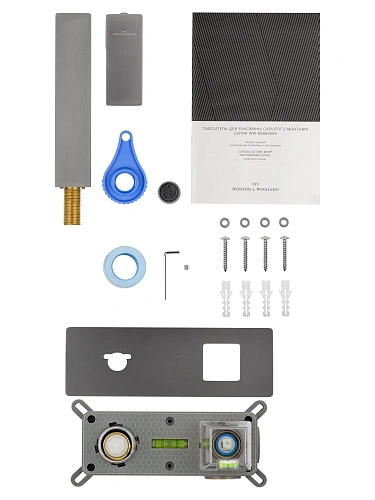 Смеситель для раковины Wonzon & Woghand CUBE 2.0 встраиваемый, темный графит (WW-88869068-BGM) Смеситель для раковины Wonzon & Woghand CUBE 2.0 встраиваемый, темный графит (WW-88869068-BGM)